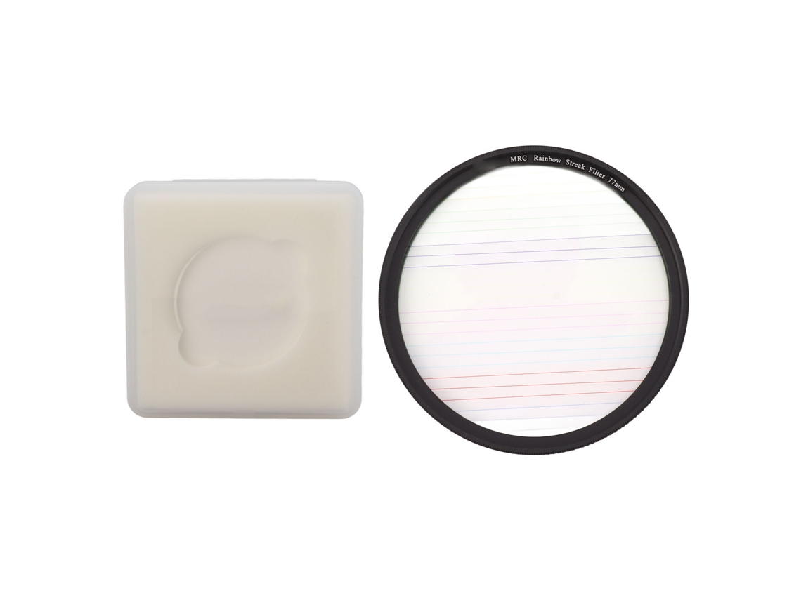 Filtro de raios de luz coloridos para câmeras SLR, microfiltro de efeitos especiais para cenas noturnas, 77 mm