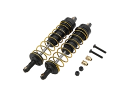 Mali 2 Conjuntos Amortecedor de Óleo Ajustável de Liga de Alumínio para Carro Rc 1/10 Mola 105mm Preto