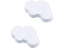 Conjunto De 2 Puxadores Pequenos Para Cômoda, Com Desenho Animado, Em Borracha, Para Portas E Gavetas De Armários