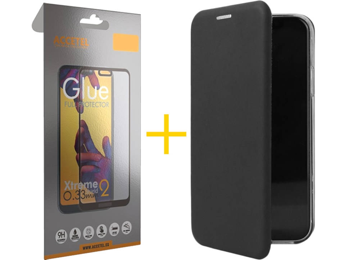 Capa e Película Apple iPhone 11 ACCETEL Flip Cover 0983 Preto