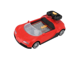 Mali brinquedo Volante Musical Carro de Corrida Aventura com Som para Crianças Vermelho