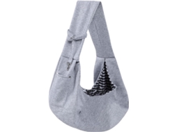 Mochila de Transporte para Cães e Gatos, Mãos Livres, com Alça de Ombro, Cinza AQUAFORGE