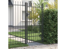 Vidaxl Portão De Cerca Boxtel 103 X 250 Cm Aço Revestido A Pó Cinzeto