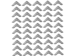 Eringogo Moedas Protegidas Em Metal Nickelé 14 Mm – 40 Peças De Proteção D'angle Vintage Para Álbuns De Fotos