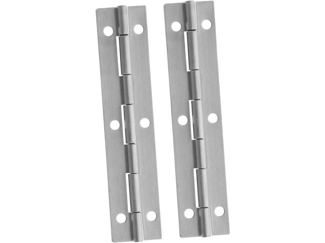 Conjunto De 2 Dobradiças Plástico Prateado, Resistentes, Estilo