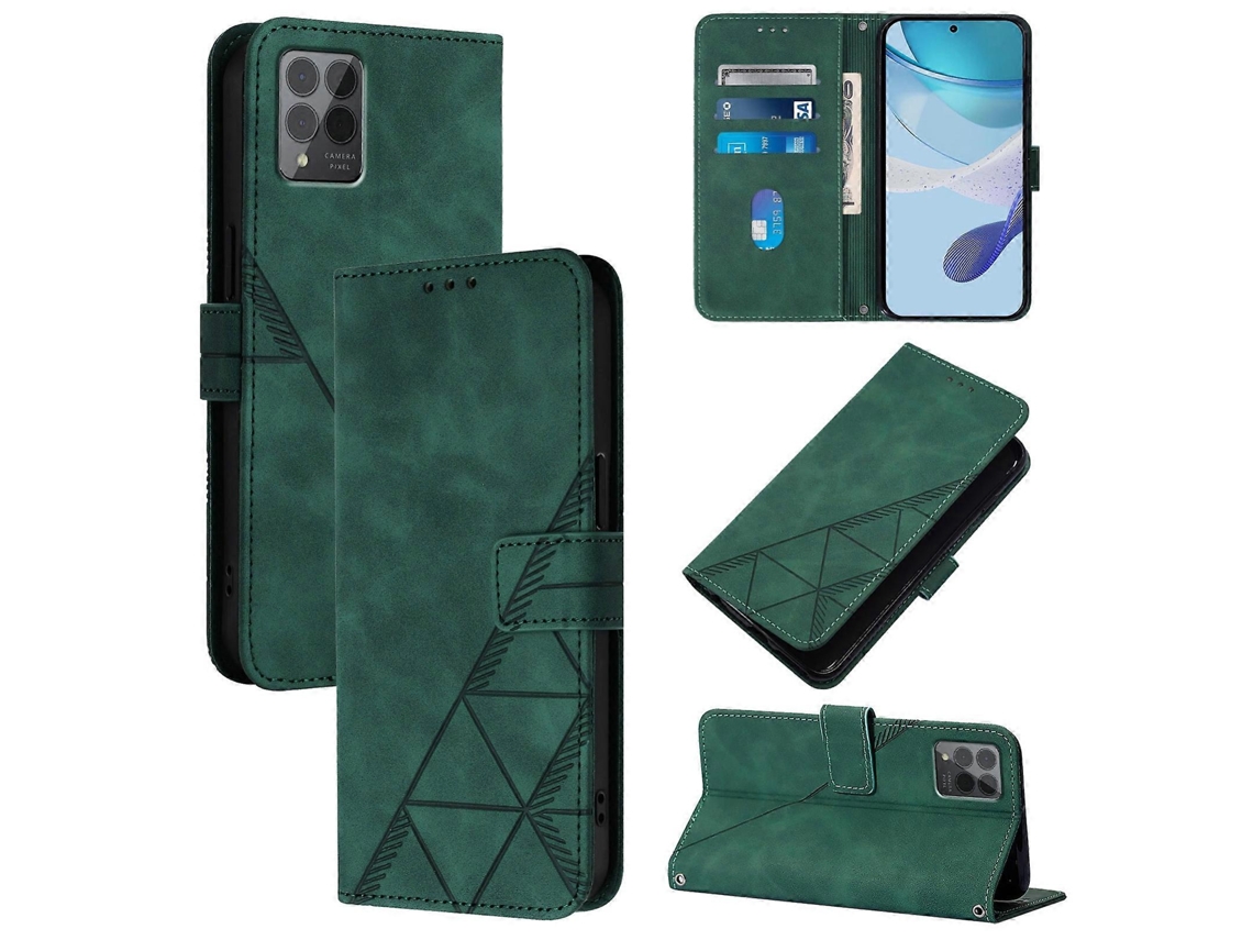 Capa De Celular De Couro Com Estampa 3d E Flip Crossbody