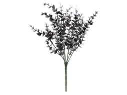 Arranjo de Eucalipto em Preto e Branco, 35cm, Decoração com Grama Artificial LAXISCREED