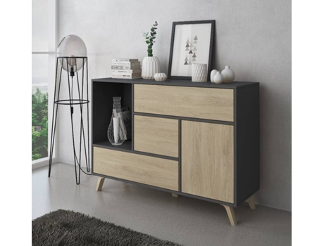 Aparador INNOVATION HOME FURNISH BUFFETWINDGRISPUCC (Cinza - melamina - 120x40x86 cm)