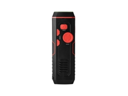 Rádio com manivela multifuncional e luz de emergência LED BESTVITE (vermelho)