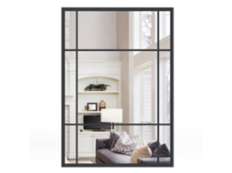 Tipo de Produto: Espelho de Parede Retangular Moldura Metal 100x70 Cm NORTHIX