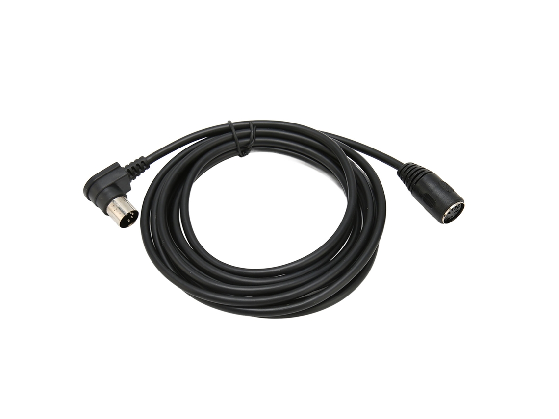 Cable de Extensão Midi Din de 90 Graus, 5 Pines Macho a Hembra, 3 M, para Teclado e Piano elétrico