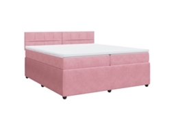 Box Spring Bed, Box Spring Beds Vidaxl Cor-de-rosa Veludo (200 X 200 Cm)