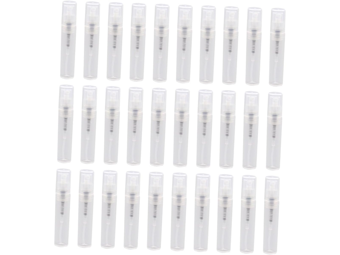 Frascos De Perfume Em Spray De Plástico Leves E Portáteis, Embalagem Com 30