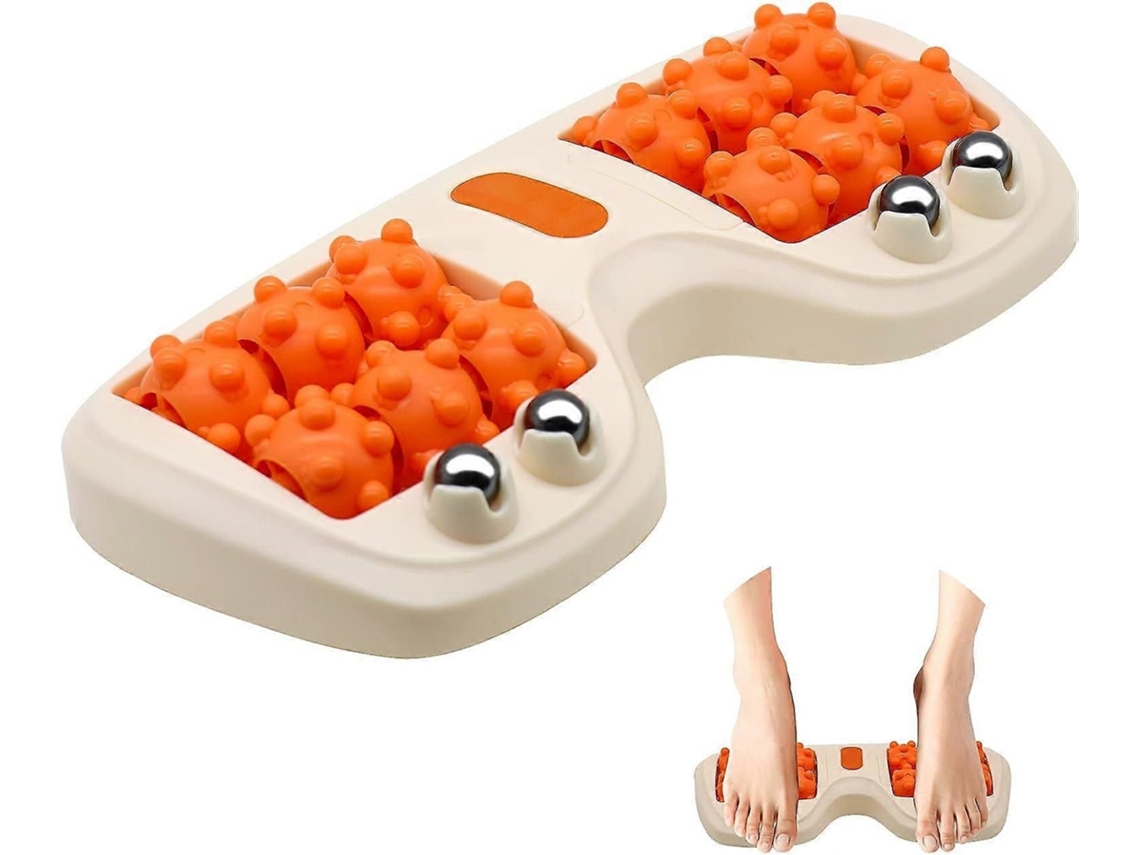 Massageador De Pés Com Rolo, Leve E Eficaz Para Alívio Da Dor Relaxamento. Promove A Circulação Sanguínea Reduz O Es Tresse.