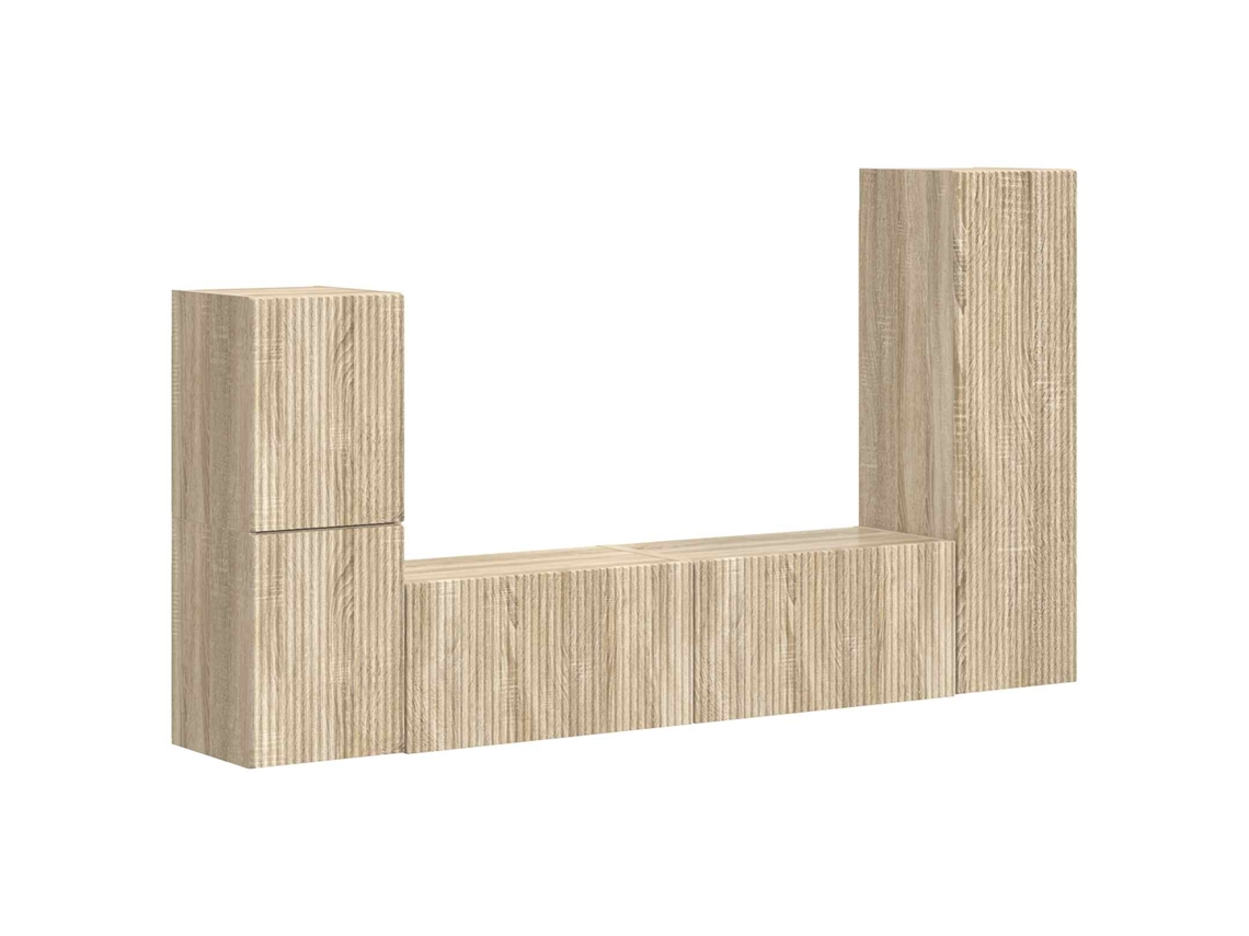 Conjunto de TV Móvel de Parede 4 Peças Carvalho Sonoma MAISON EXCLUSIVE