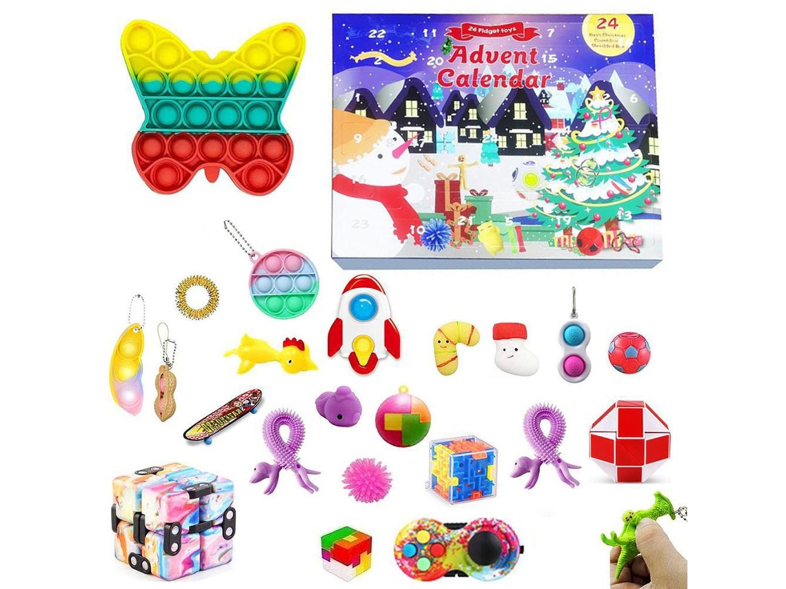 Conjunto Brinquedos Contagem Regressiva Natalino Sensorial