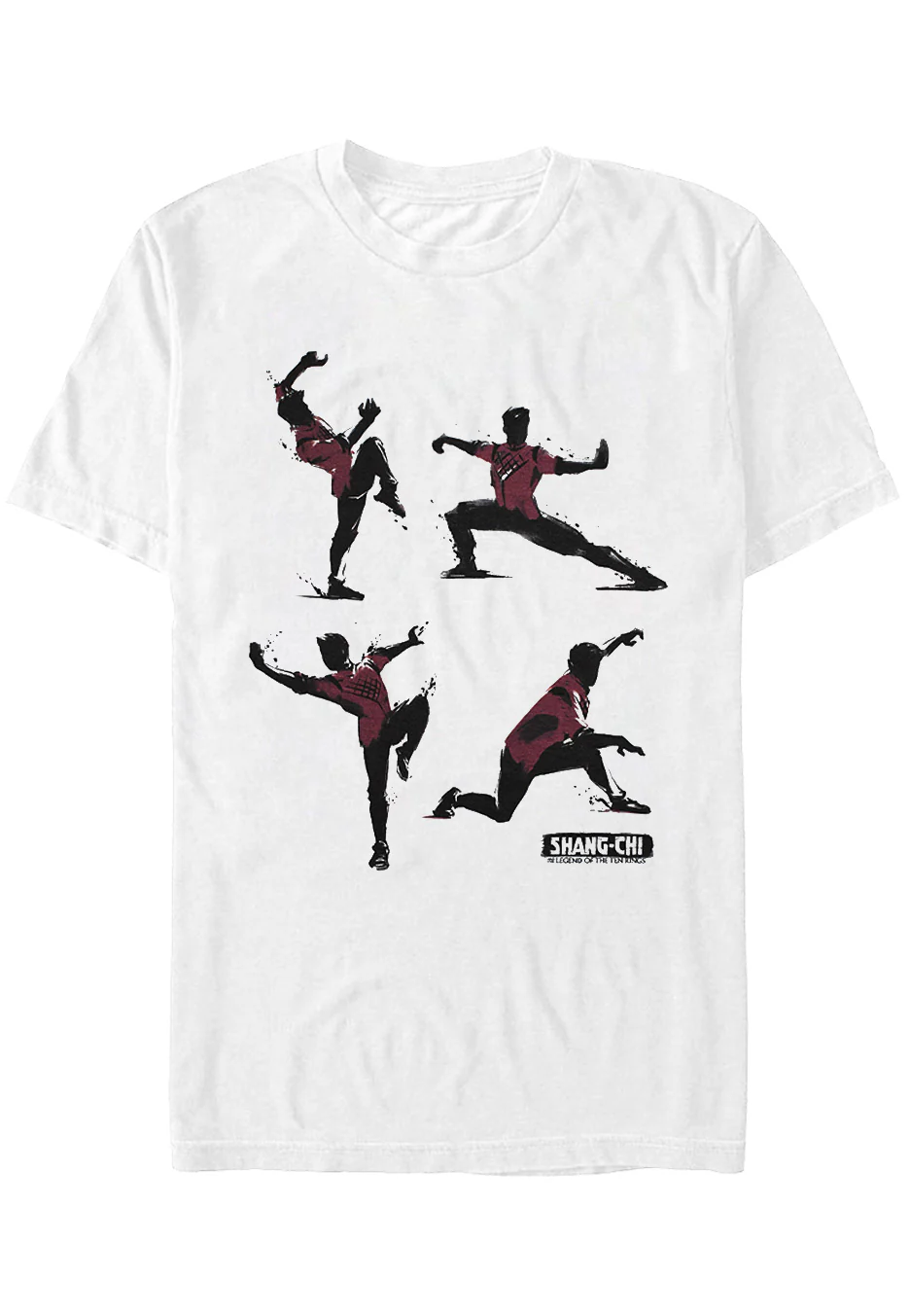 Size:xxl Rockinstone Shang-chi - Karate Poses White - T-shirt Unisex Adults