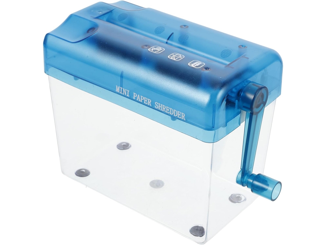 Topbathy Mini Destruidor De Documentos Manuel Compact Para Bureau E Maison Broyeur Papier Portátil