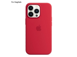 Capa Compatível Com Iphone 14 Pro, Com Magsafe, De Silicone Líquido Para Celular, Vermelho