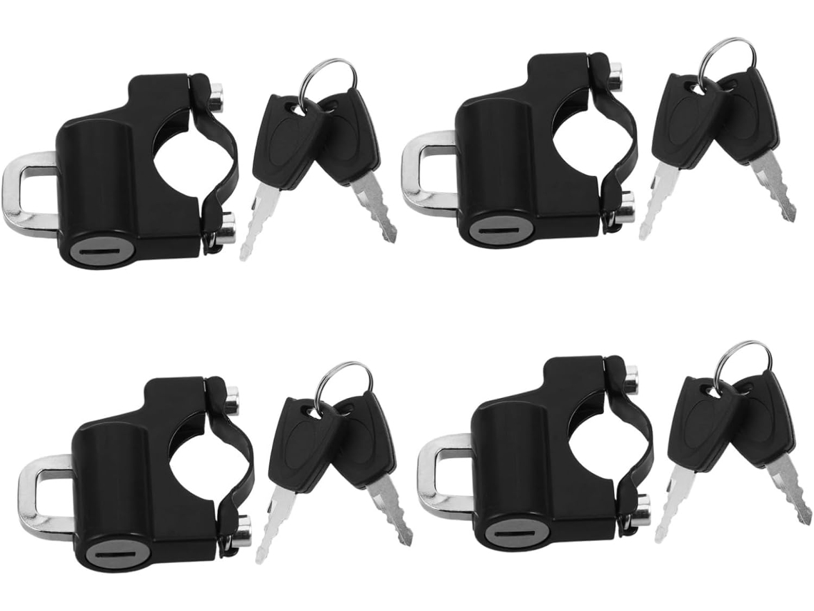 Capacete Impermeável De 4 Peças Com Chave, Compatível Com Scooters Elétricas, Proteção Rápida E Compacta.