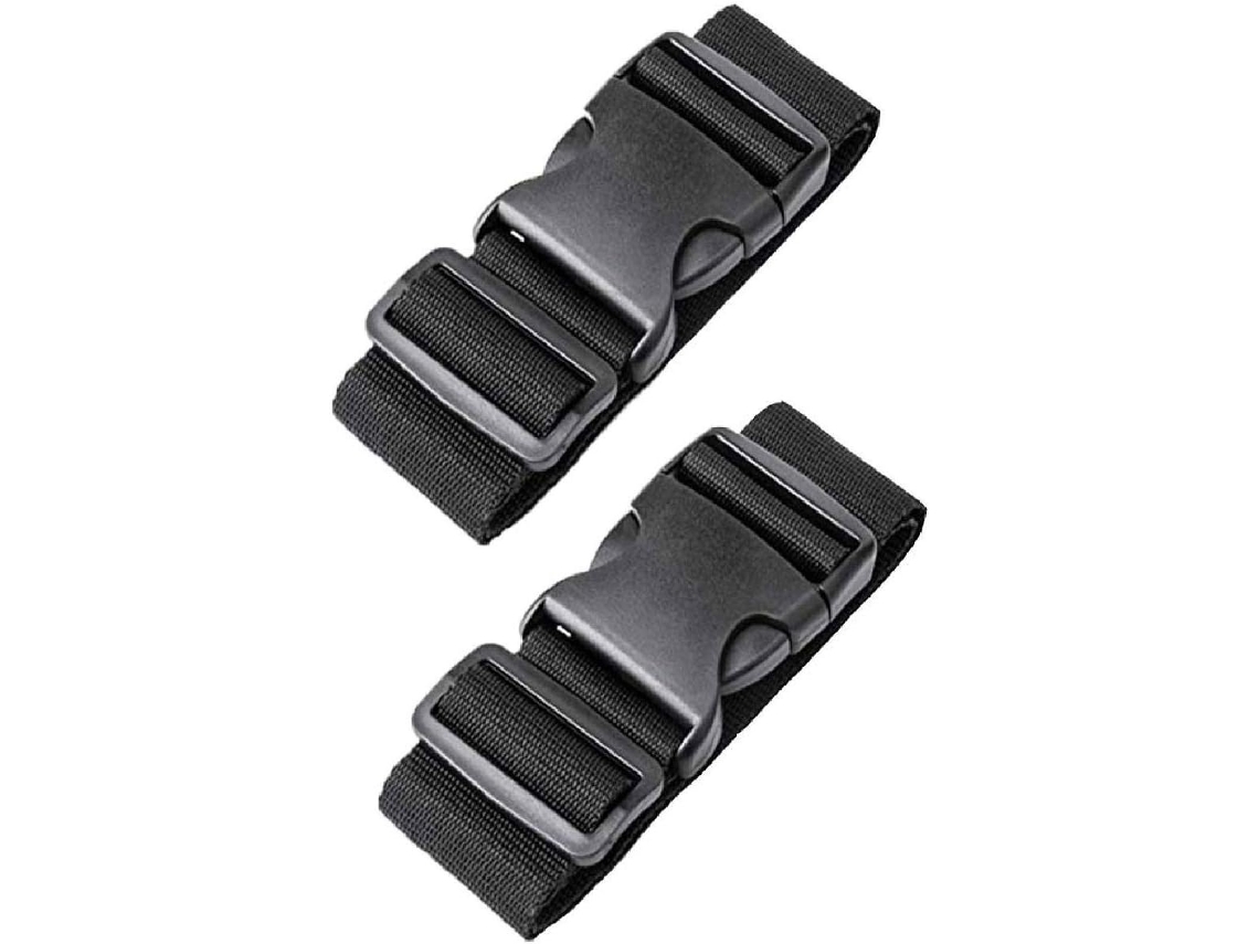 Conjunto De 2 Cintas Bagagem Ajustáveis​​ E Mais Largas(188 Cm X 5) Para Maior Segurança Em Viagens, Ideais Para Bolsas, Malas, Bagagens Com Rodinhas