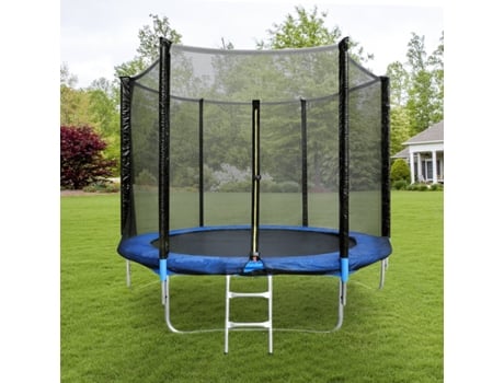 Trampolim Para Crianças Com Rede De Segurança Jardim Homemiyn (255x305 Cm)