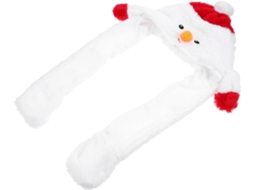 Chapéu De Natal De Pelúcia Com Orelhas Móveis, Tamanho Único, Acessório.