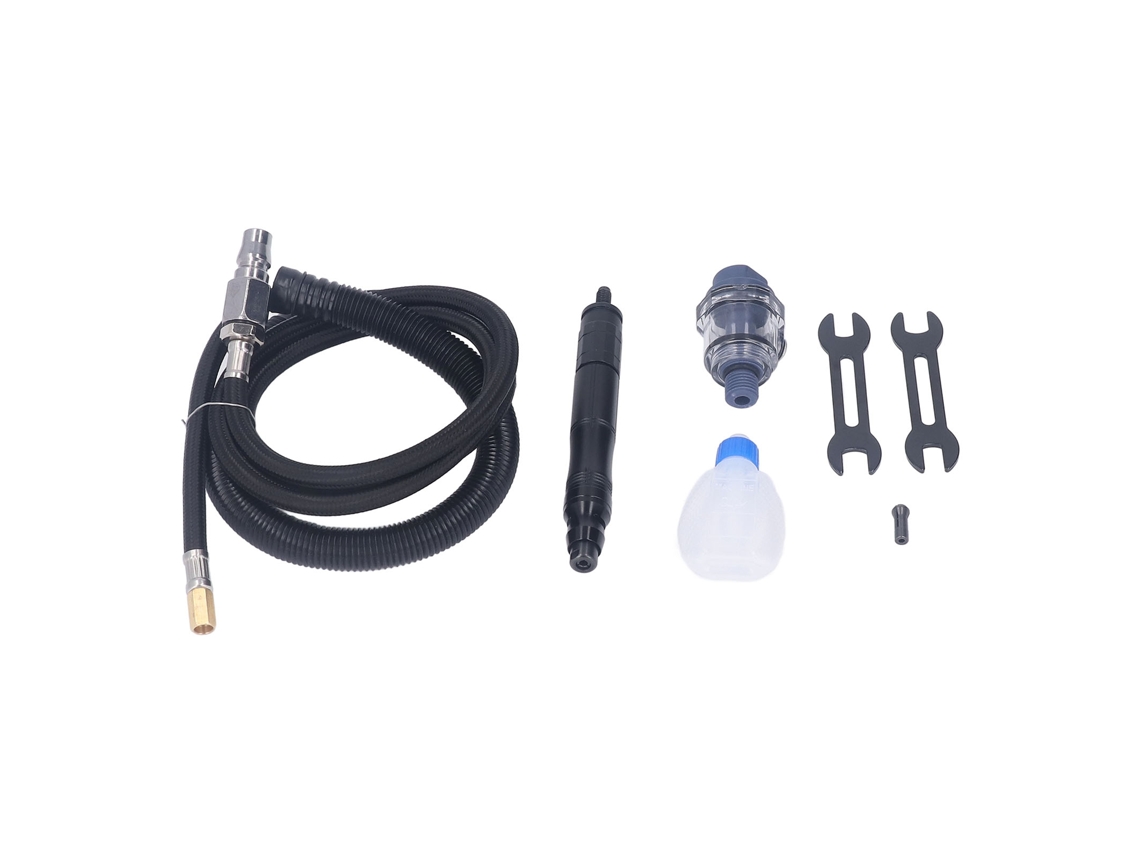 Kit De Polimento Pneumático Laxiscreed 1/4" Para Moldes, Alto Rendimento E Gravação Fina