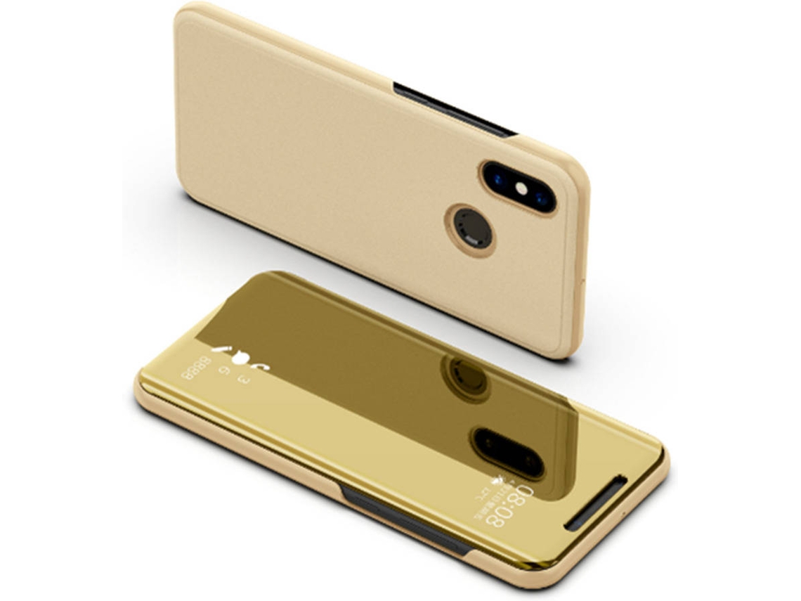 Capa Xiaomi 6X, A2 WJS Flip Dourado
