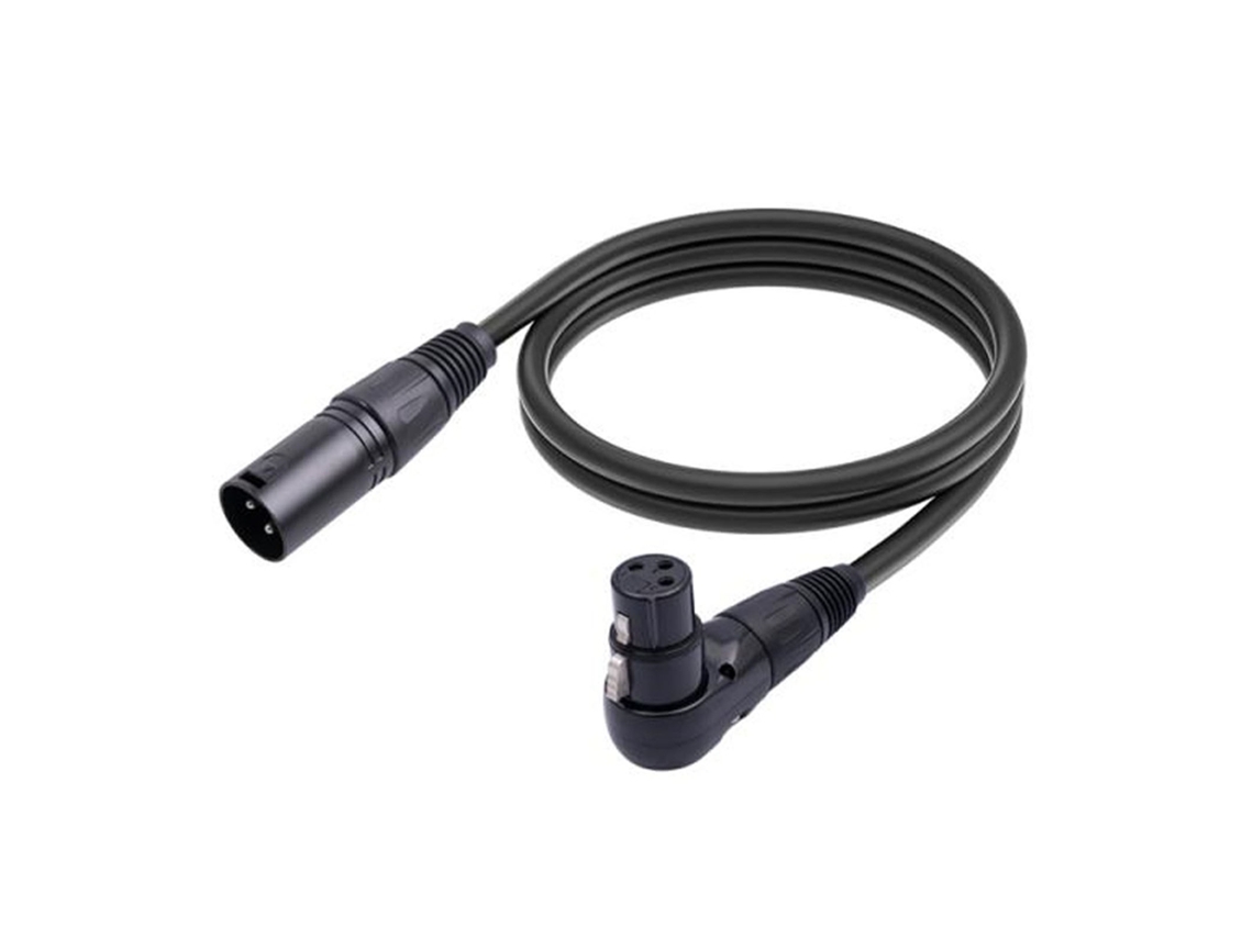 Aetheria cabo Adaptador Xlr Fêmea Ângulo 90° para Macho Reto Extensão Microfone 1.8m 5.9ft