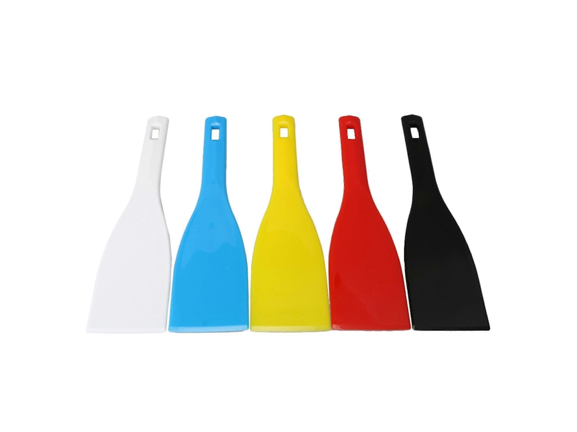 Lâminas de Paleta 5 Peças Espátulas Plásticas 285x77mm para Fitas de Tinta de Impressão Serigráfica