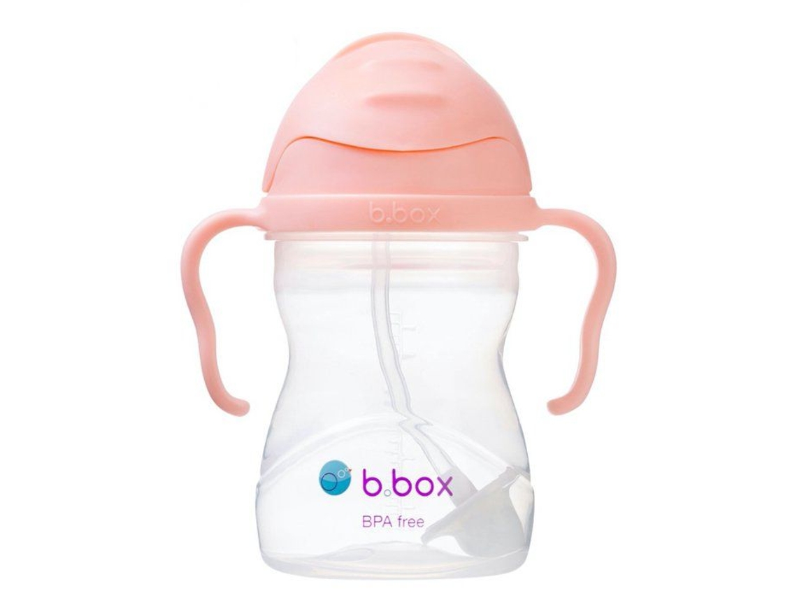 Tasa De Aprendizagem Com Palhinha Ponderada B.box Salmão Misto 15 Cm X 12 Cm 240 Ml