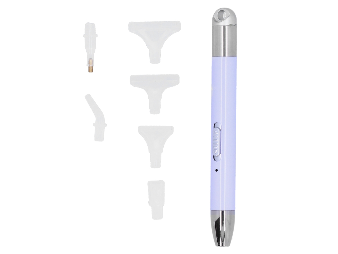 Nxcaneta de Pintura com Diamantes, Iluminação, Recarregável Via Usb, Ferramenta Diy para Ponto Cruz, 6 Pontas AQUAFORGE (roxo Taro)