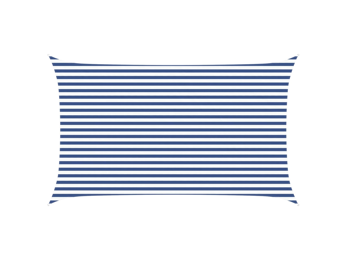 Maison Exclusive - Vela De Sombra Solar Azul E Branco 5 X 3 M