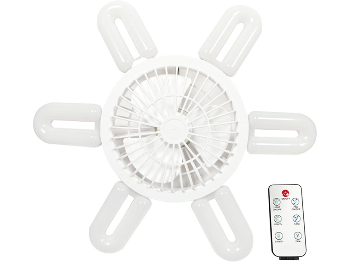 Ventilador De Soquete Com Luz, Teto Rosca