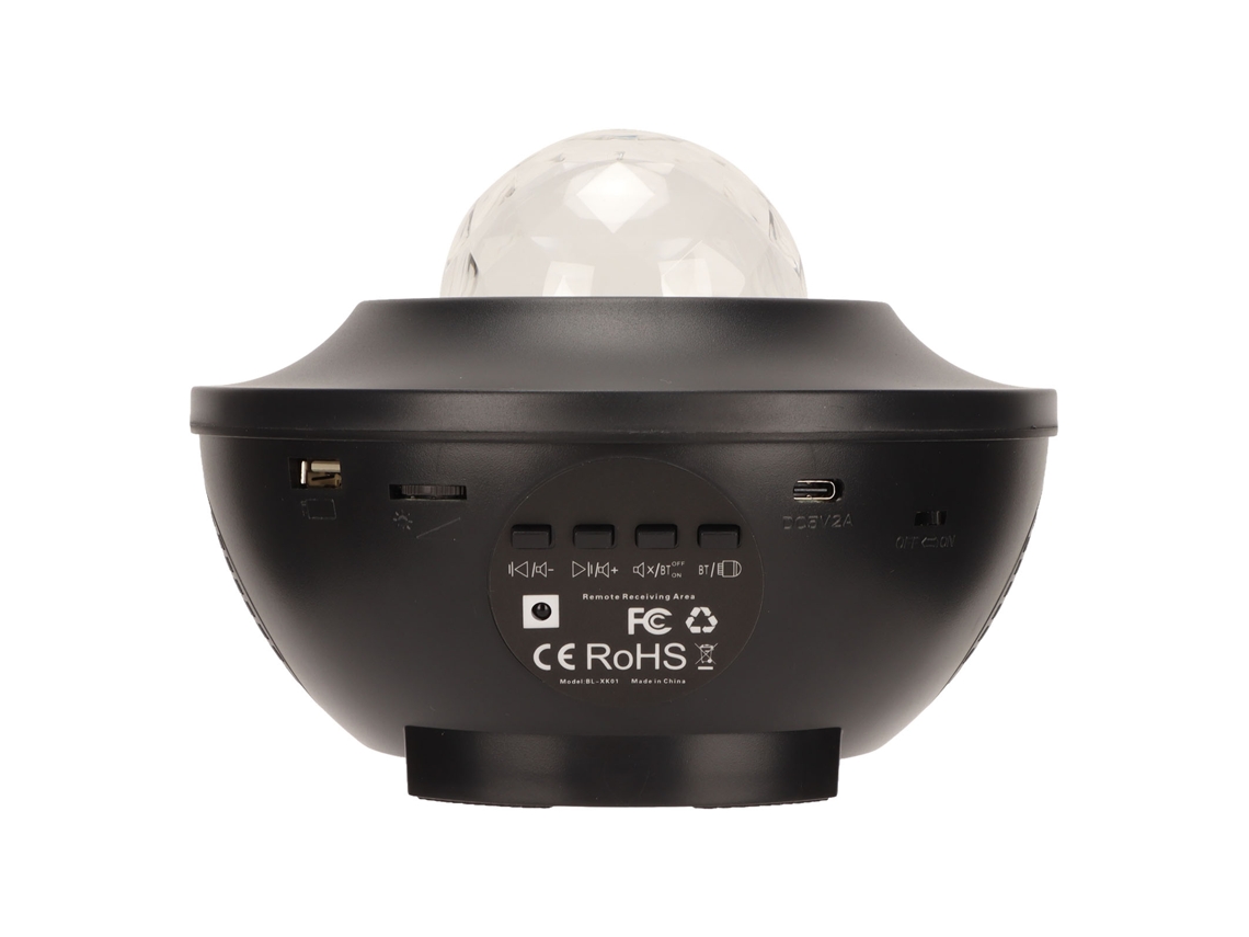 Projetor De Ceu Lâmpada Led Com 21 Modos Controle Remoto E Alto-falante Bluetooth Para Quarto E Festa