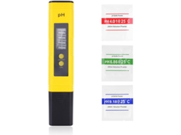 Medidor De Ph Digital Portátil Com Resolução 0,01ph E Alcance 0-14ph, Com Compensação Automática De Temperatura