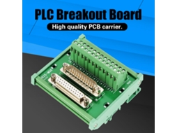 Laxiscreed Conector Db25 D-type Macho E Fêmea Para Painel E Bastidor Din