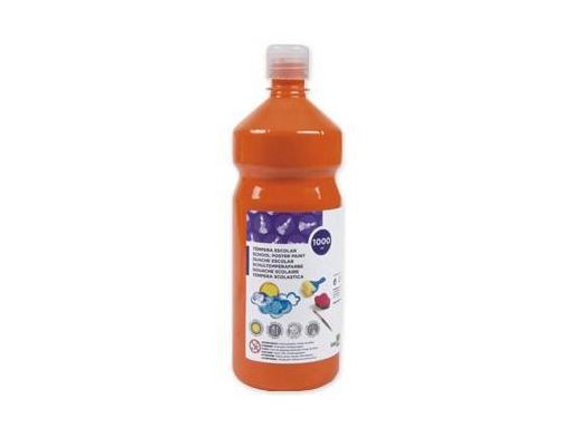 Guache Escolar Liderpapel 1000 Ml Laranja