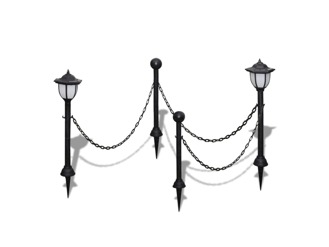 Iluminação exterior VIDAXL Grey Plastic (7 cm)