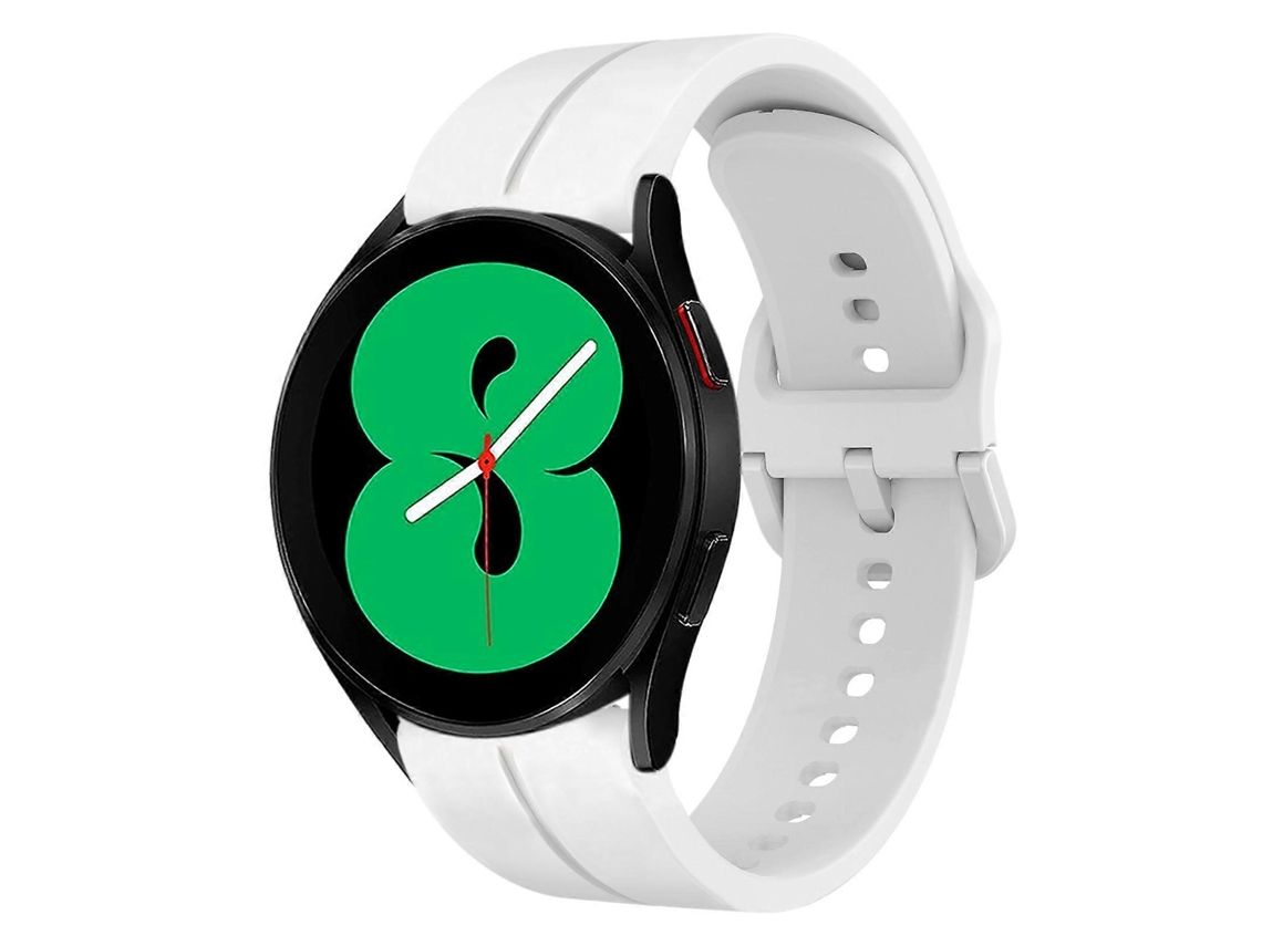 Pulseira De Silicone Com Laço De 20 Mm Para Samsung Galaxy Watch4
