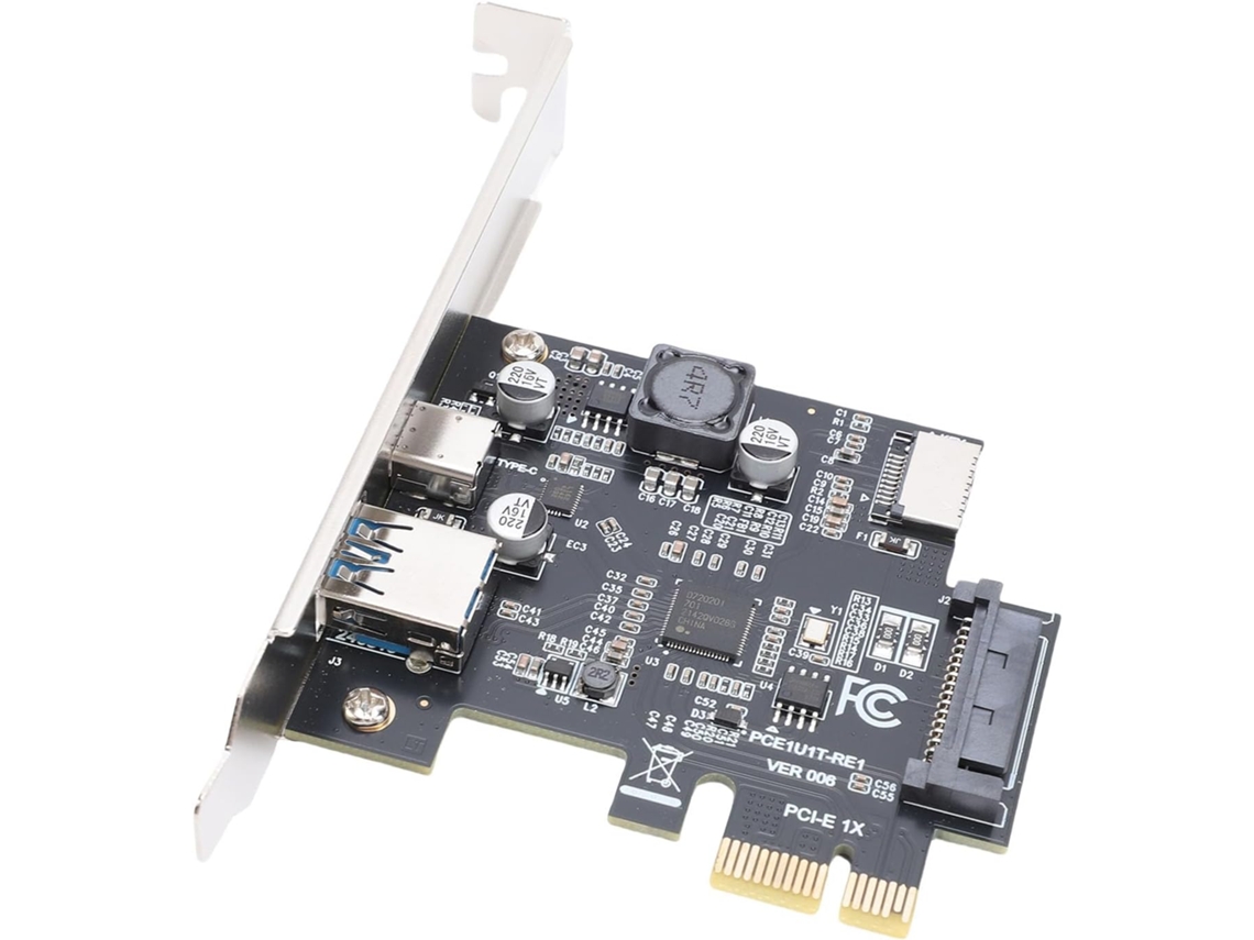 Placa Pcie Usb 3.2, De Expansão Gen1 Com Portas A, Tipo C E E,