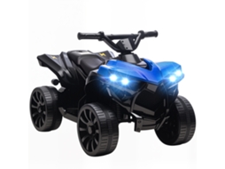 Quad Infantil 6 V Velocidade até 3 Km/h Faróis Música 37x42x45 Cm Azul S/MARCA