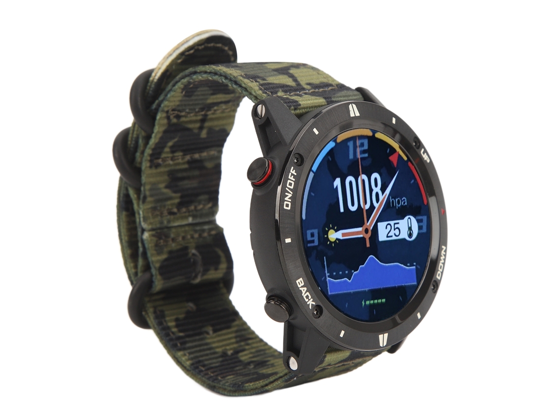 Relógio Inteligente Esportivo 1.28'' Ip68 Corrida Natação Camuflagem