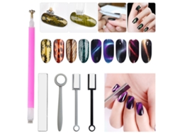 5 Peças Conjunto De Lápis Magnéticos Vara Magnética Efeito Olho De Gato Perfeito Ferramentas Diy Arte De Unhas