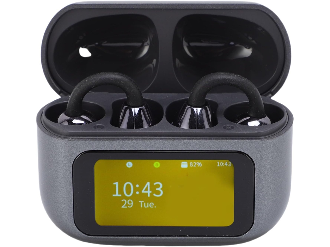 Fones De Ouvido Supra Auriculares Sem Fio Hifi De 5,49, Estojo De Carregamento Com Tela Sensível Ao Gokoco