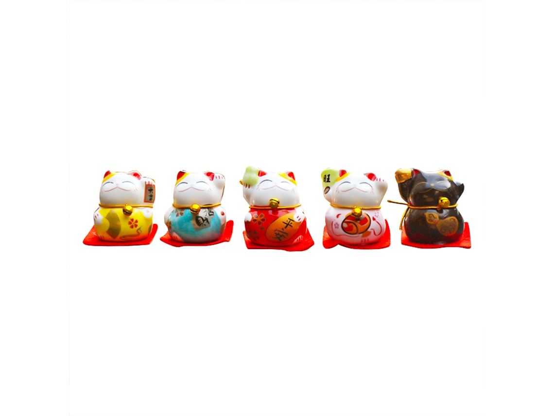 Conjunto de 5 gatinhos de encantamento para carro, pequeno fofinho LAXISCREED