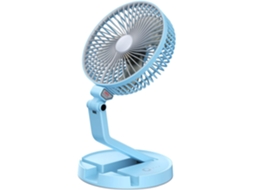 Ventilador De Mesa Portátil Ajustável Em 180° E Recarregável.
