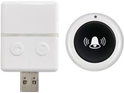 Campainha USB sem fio inteligente, Campainha noturna, monitoramento sem fio do receptor ao lado da cama
