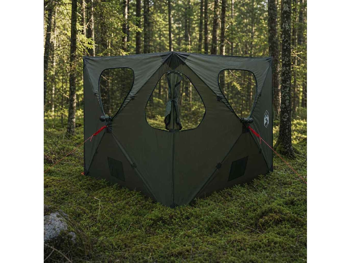 Vidaxl Barraca De Caça 145 X 145 X 150 Cm Verde Exército
